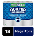 Quilted Northern Ultra Soft & Strong Toilet Paper - 18 Mega Rolls