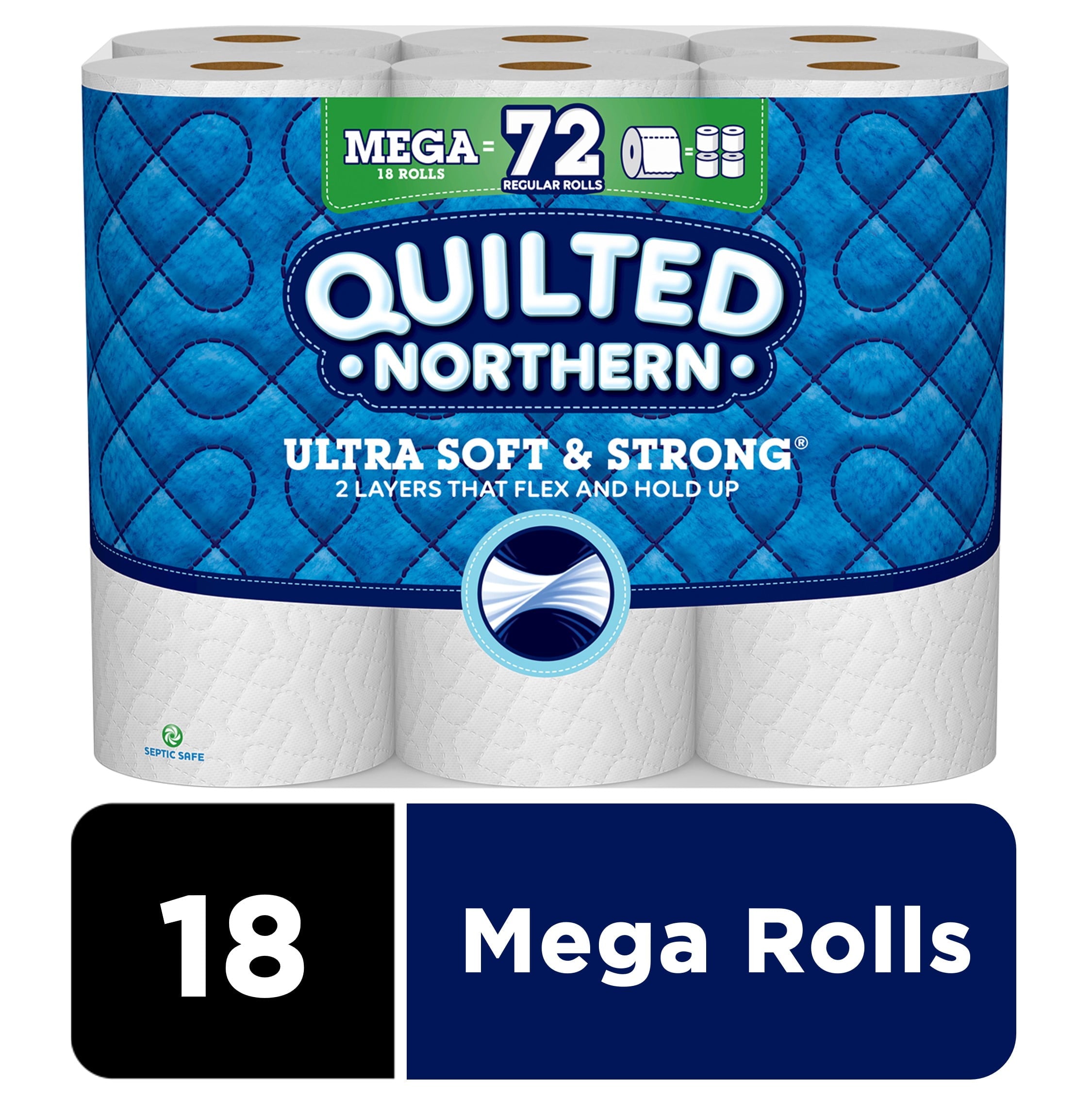 Quilted Northern Ultra Soft & Strong Toilet Paper - 18 Mega Rolls