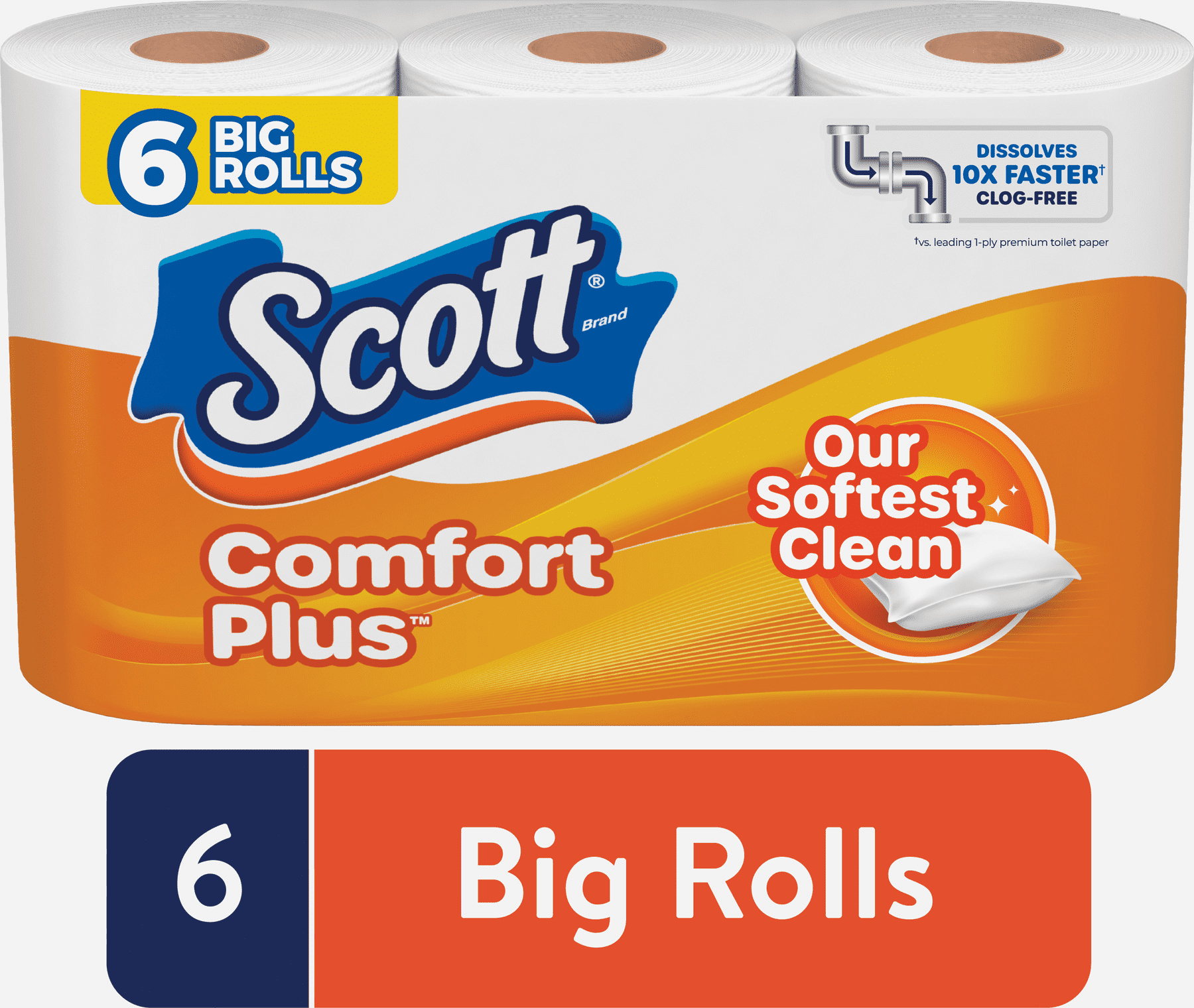Scott Comfort Plus Toilet Paper - Pack of 4 — Residential Use - Standard Application