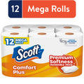 Scott ComfortPlus Toilet Paper - 12 Mega Rolls