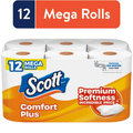 Scott ComfortPlus Toilet Paper - 12 Mega Rolls