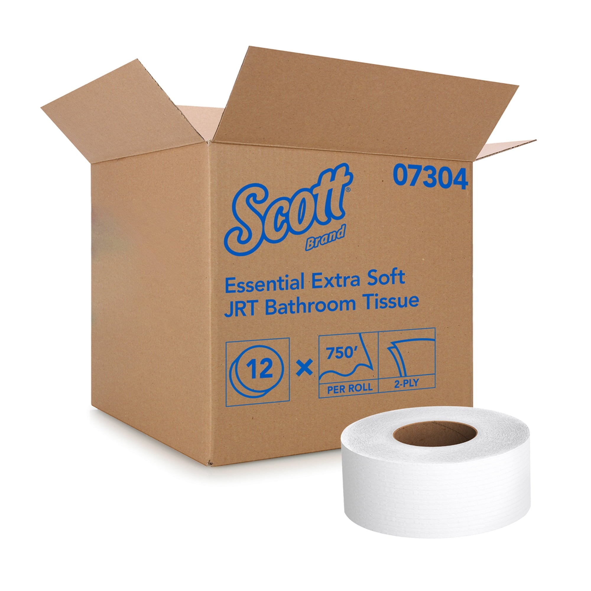 Scott Essential Extra Soft JRT 2-Ply Toilet Tissue 12 per Case 07304