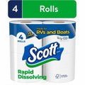 Scott Rapid Dissolving Toilet Paper For Rvs & Boats - 4 Double Rolls