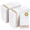 Treamon Linen Feel Paper Napkins - Guest Hand Towels Disposable Guest Towels, 200 Pcs