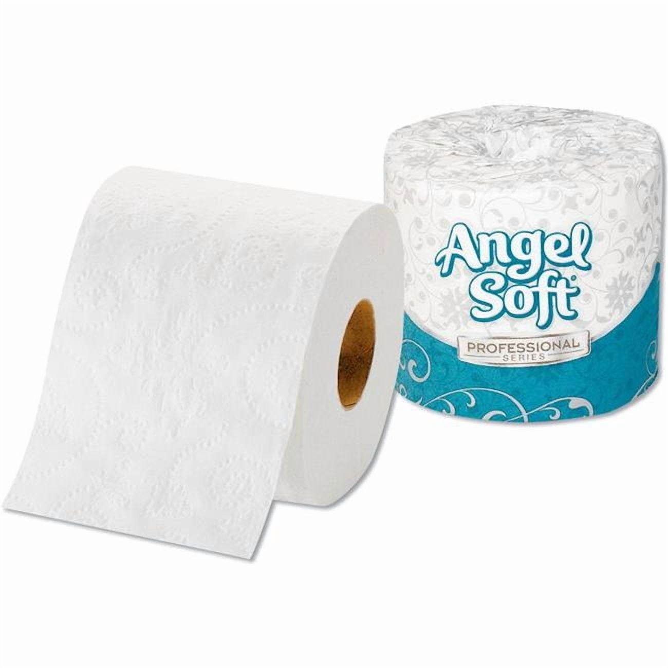 United Stationers Supply B567141 White Angel Soft 2-Ply Premium Bath Tissue - 450 Sheets per Roll - 40 Rolls per Case
