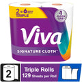 Viva Signature Cloth Paper Towels - 2 Triple Rolls, 129 Sheets per Roll