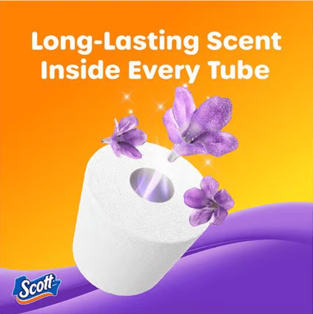 Scott ComfortPlus Soft Lavender Toilet Paper 6 Count