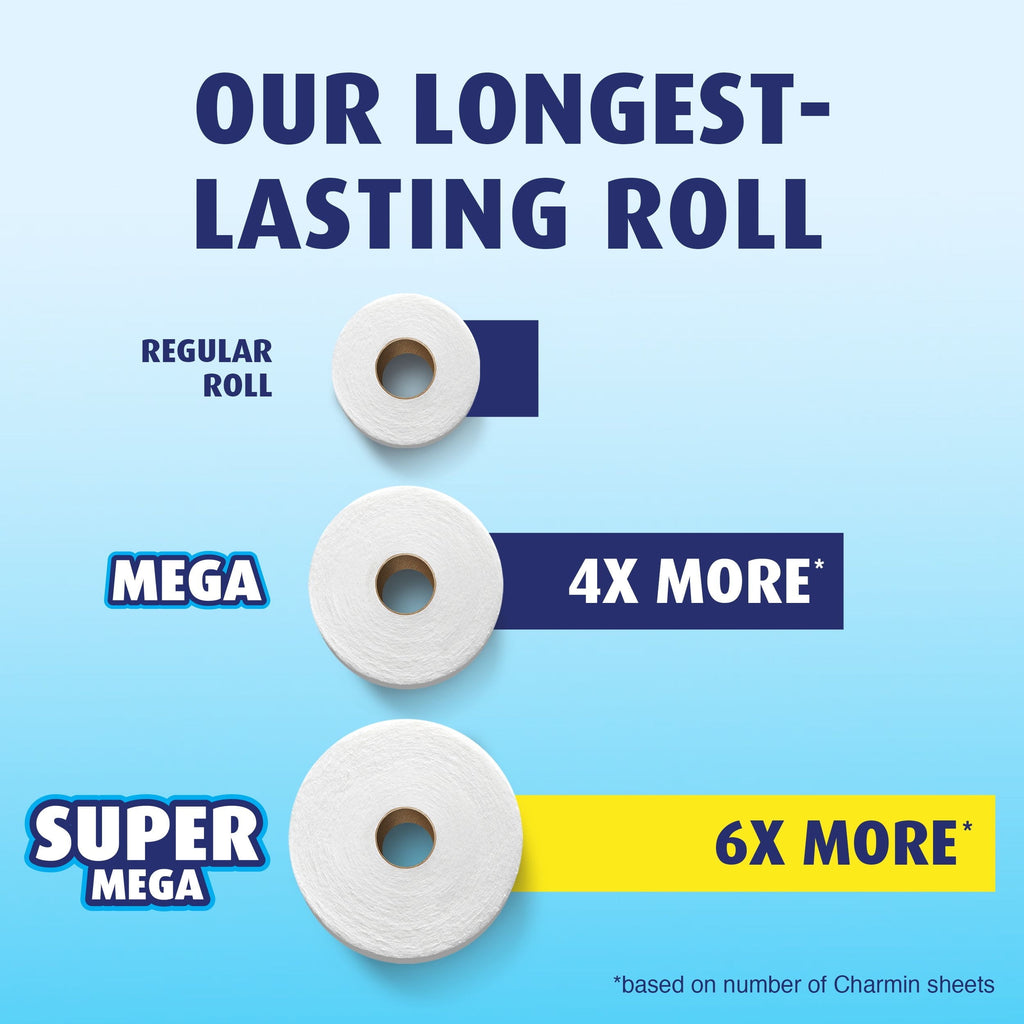 Charmin Ultra Strong Toilet Paper - 12 Super Mega Rolls