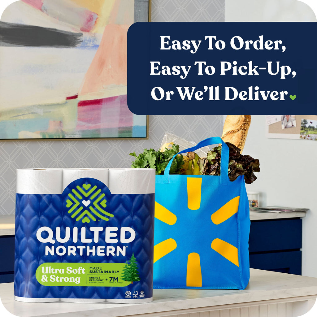 Quilted Northern Ultra Soft & Strong 2-Ply Toilet Paper - 6 Mega Rolls, 255 Sheets Per Roll