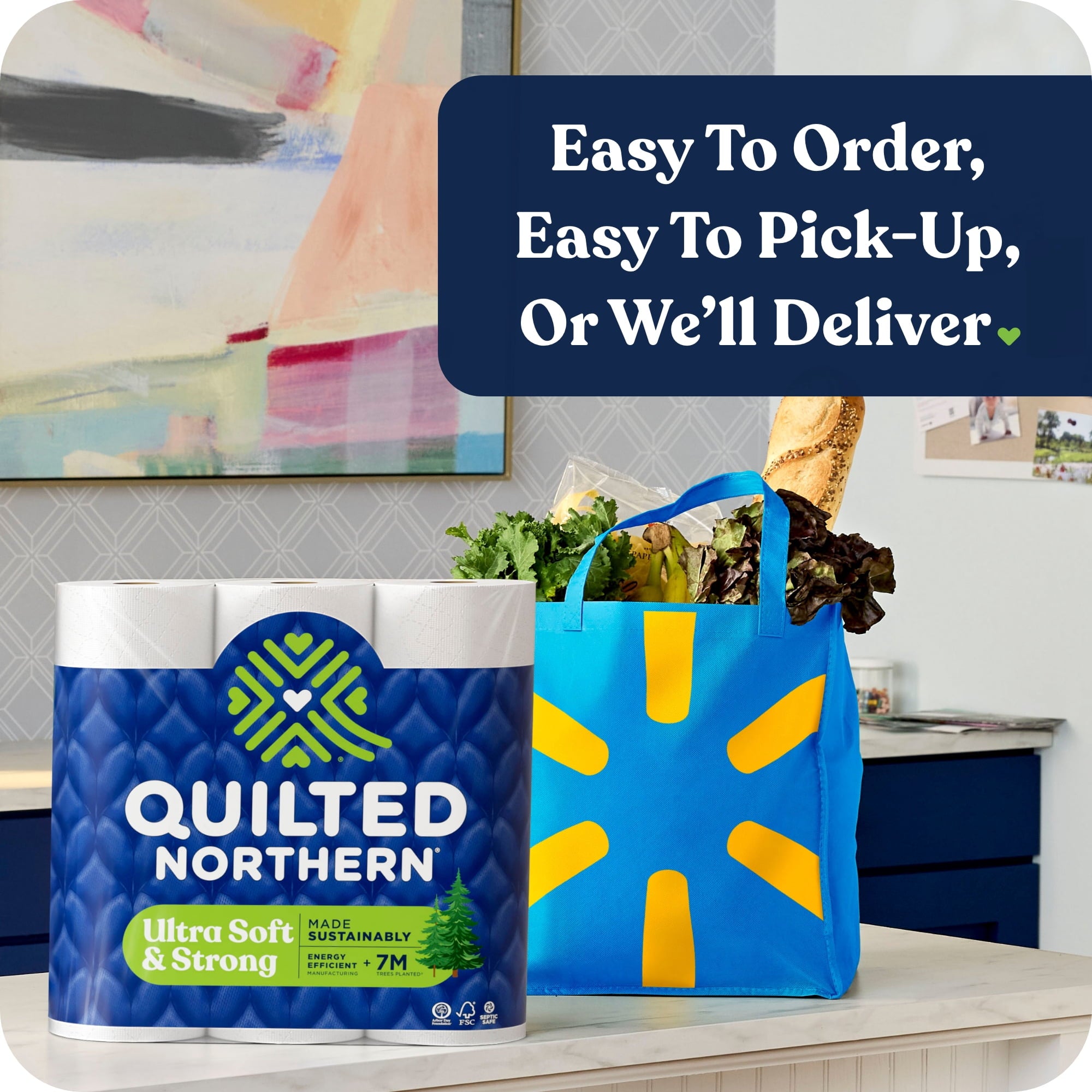 Quilted Northern Ultra Soft & Strong 2-Ply Toilet Paper - 6 Mega Rolls, 255 Sheets Per Roll