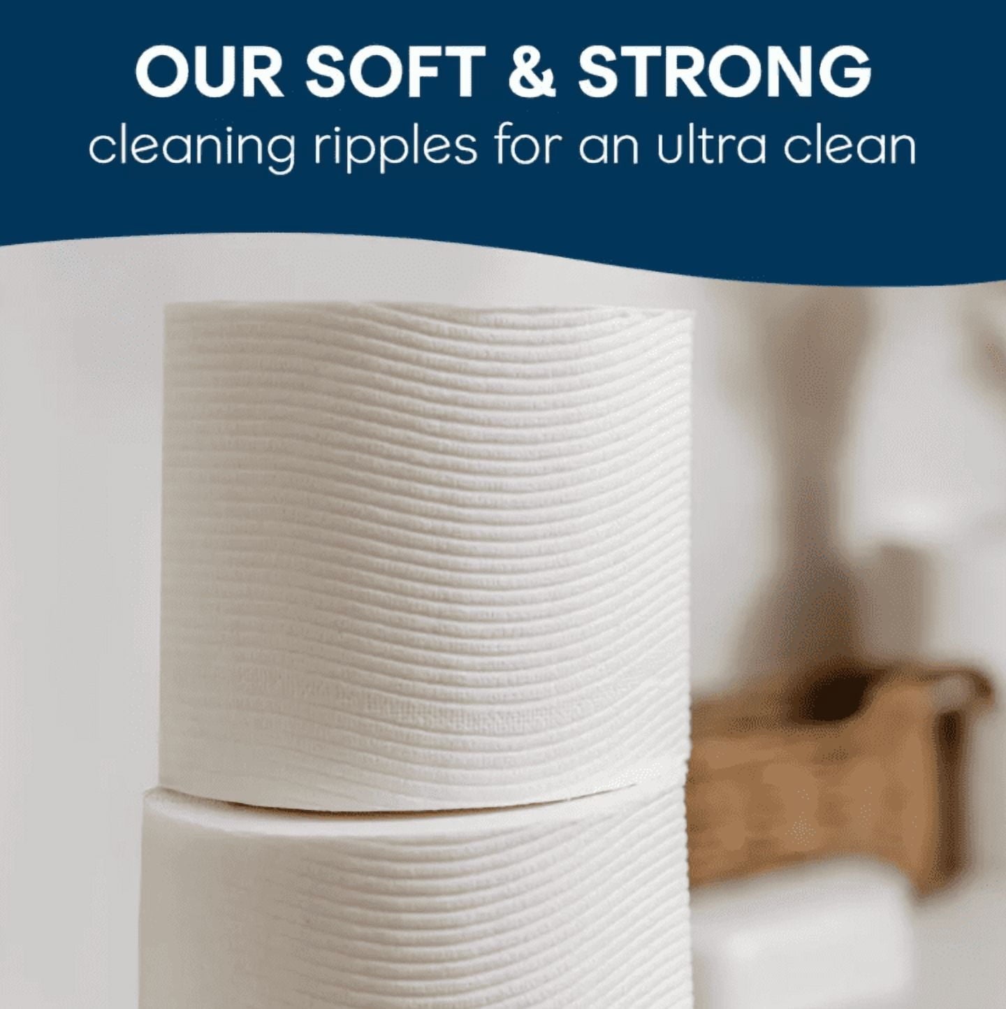 Cottonelle Ultra Clean Strong Toilet Paper Size Mega Count 12