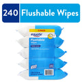 Equate Flushable Wet Wipes - Fresh Scent, 240 Wipes (5 Pack), Compare to Cottonelle® - 4-Pack