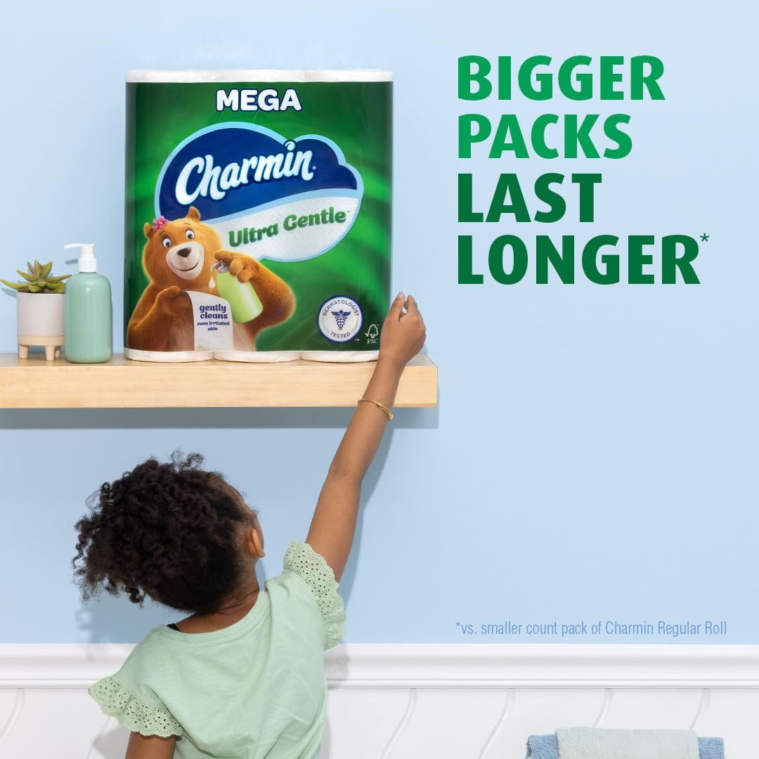 Charmin Ultra Gentle Toilet Paper - 9 Mega Rolls, 231 Sheets per Roll