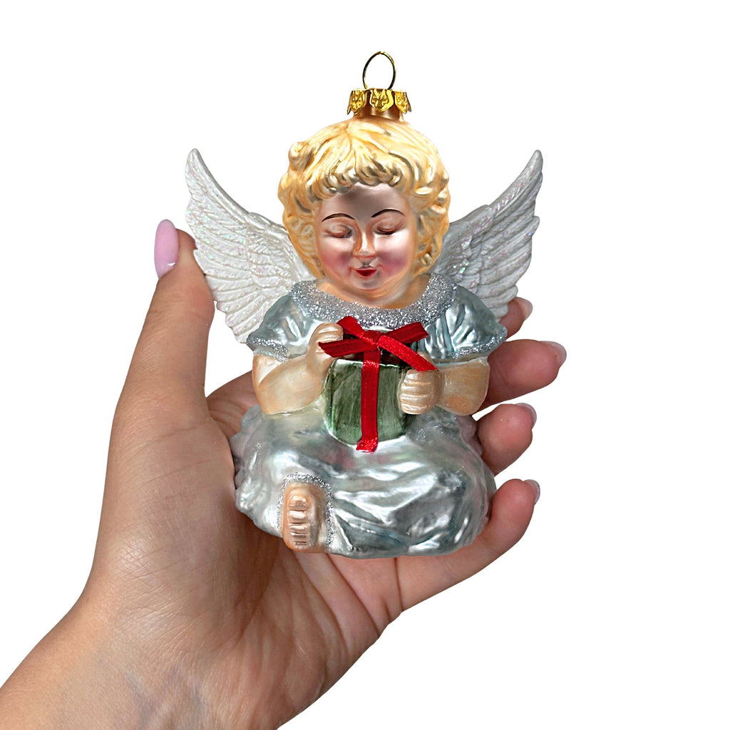 Vintage Angel Handpainted Classic Glass Christmas Ornament - Sentimental Faith Gift