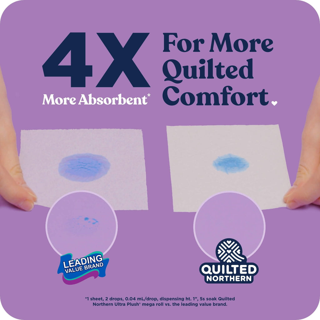 Quilted Northern Ultra Plush 3-Ply Toilet Paper - 30 Mega Rolls, 255 Sheets per Roll