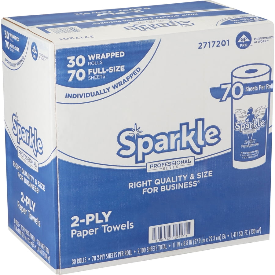 Sparkle Ps Premium Roll Towel - 2 Ply - 70 Sheets/roll - 30 / Carton - White (2717201 Count)