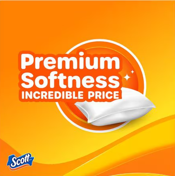 Scott ComfortPlus Soft Lavender Toilet Paper 6 Count