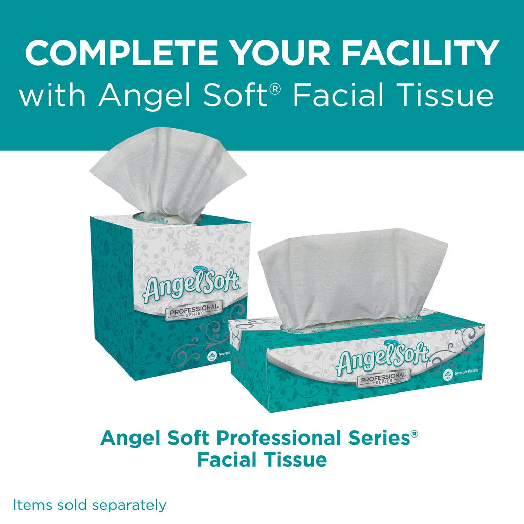 Angel Soft Professional Series by Georgia-Pacific PRO 2-Ply Embossed Toilet Paper - White, Individually Wrapped, 450 Sheets Per Roll, 20 Toilet Tissue Rolls Per Case, 16620