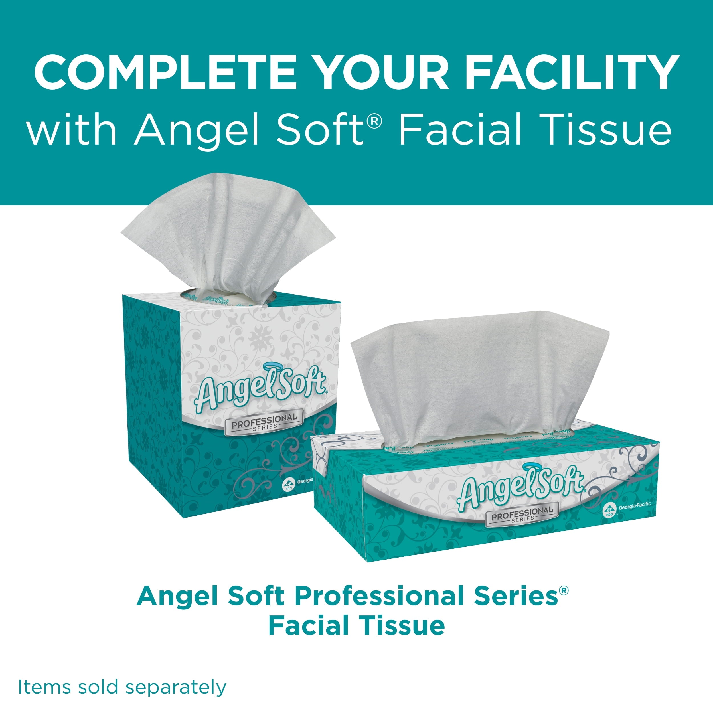Angel Soft Professional Series by Georgia-Pacific PRO 2-Ply Embossed Toilet Paper - White, Individually Wrapped, 450 Sheets Per Roll, 20 Toilet Tissue Rolls Per Case, 16620