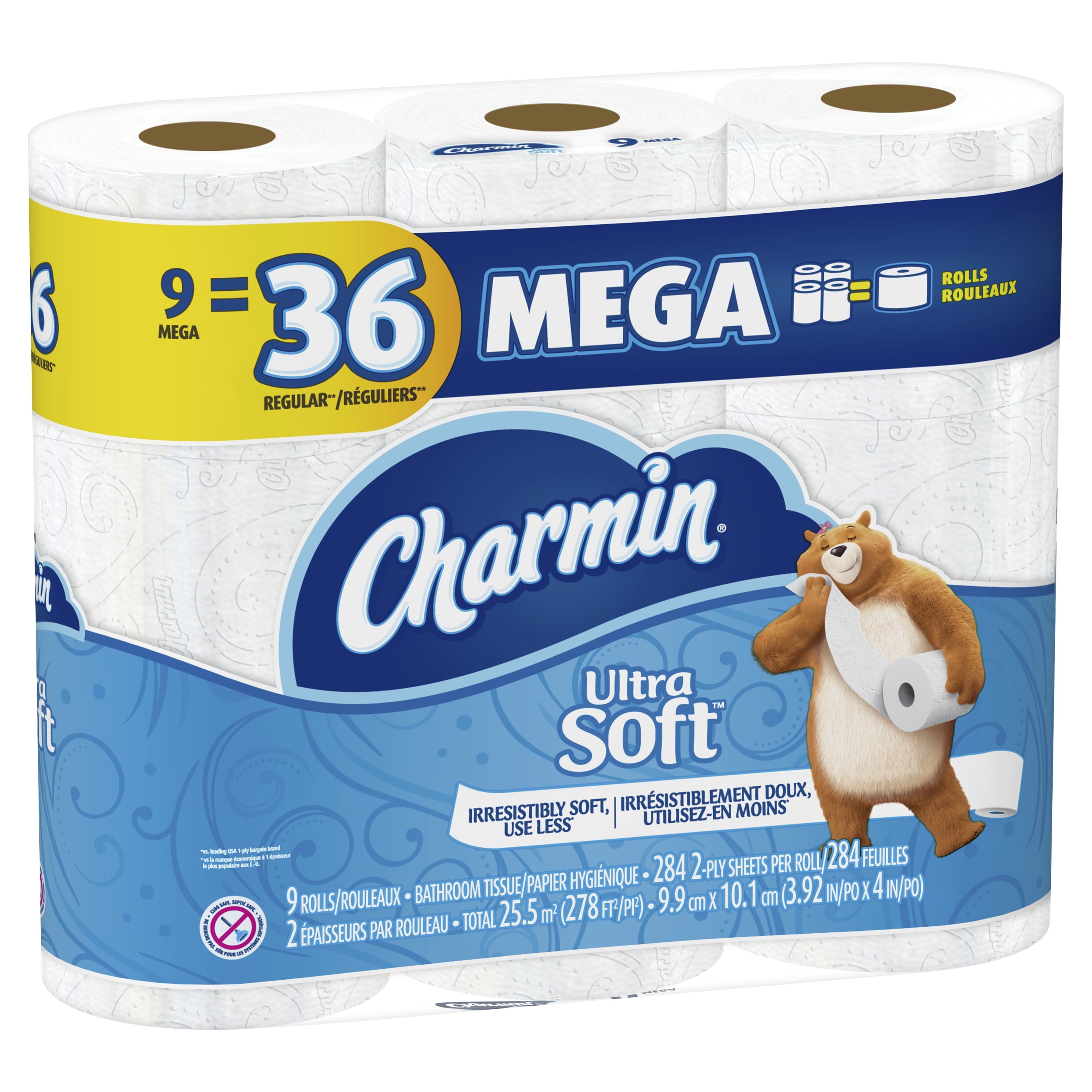 Charmin Ultra Soft Toilet Paper - 9 Mega Rolls