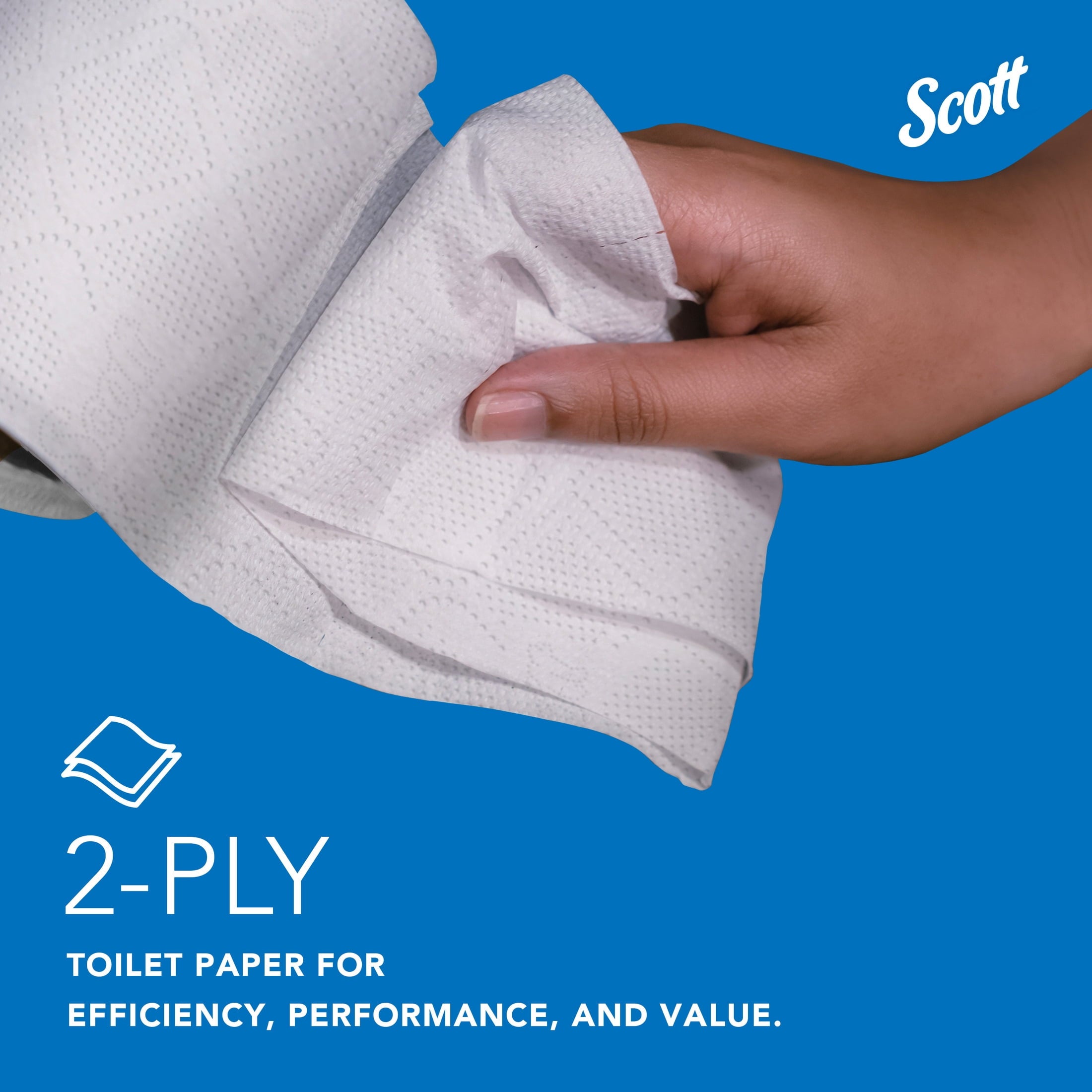 Scott Professional Standard Roll Toilet Paper - Bulk (48040), 2-Ply, Elevated Design, White, Individually Wrapped (40 Rolls of 550 Sheets, 22, 000 Sheet Total)