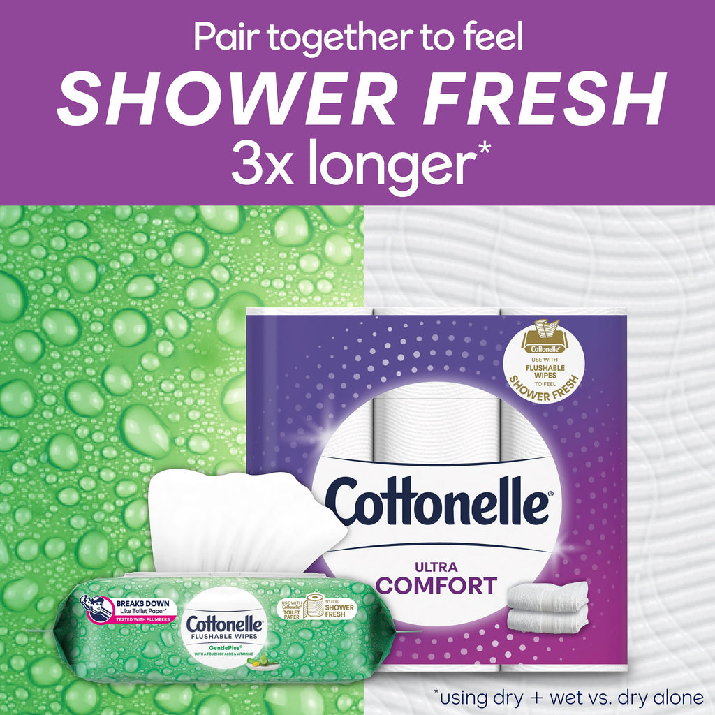 Cottonelle Ultra Comfort Toilet Paper - 12 Double Rolls, 154 Sheets per Roll (1, 848 Total)
