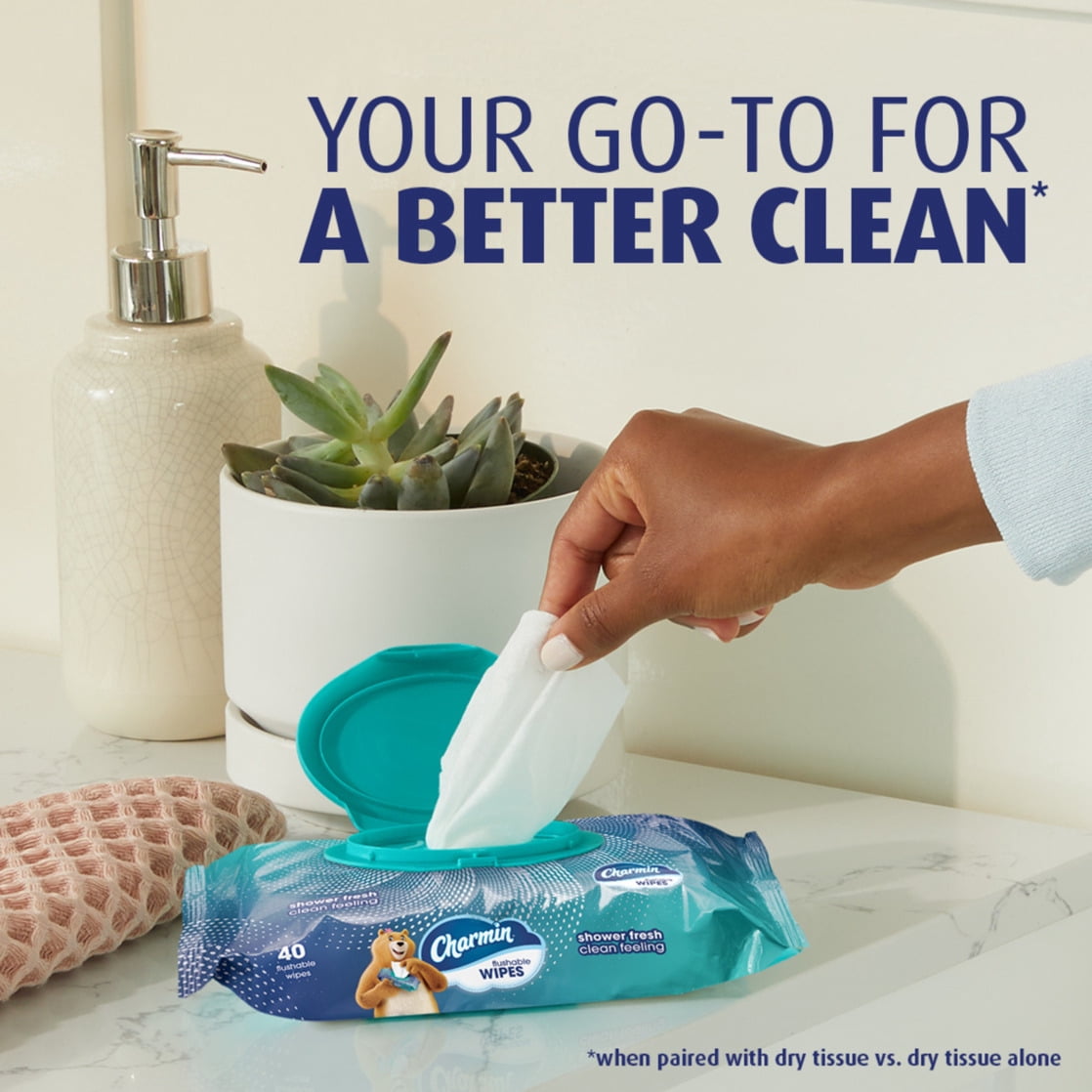 Charmin Flushable Wet Wipes - 2 Packs, 80 Wipes Total