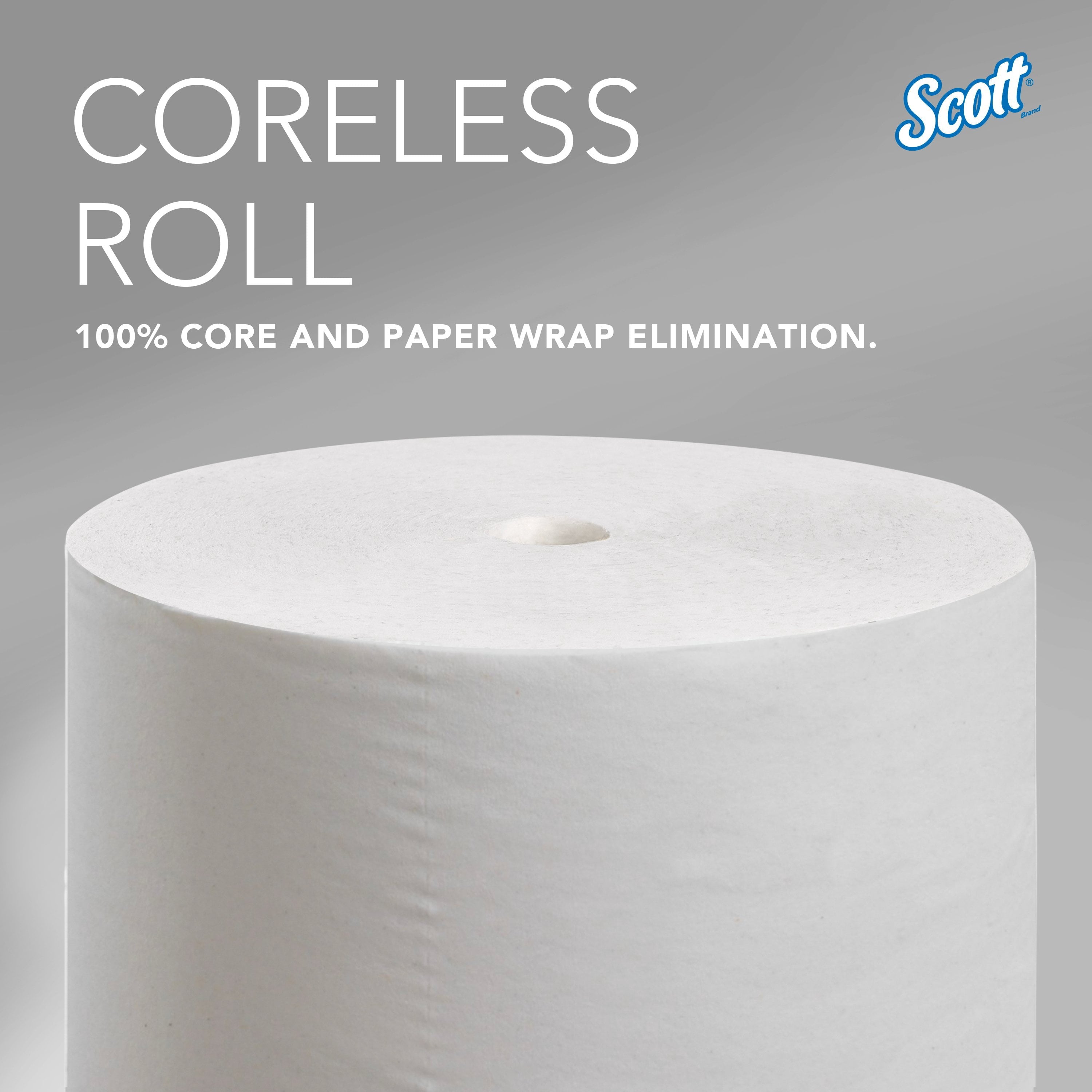 Scott Professional Essential Coreless High-Capacity Standard Roll Toilet Paper - Bulk (04007), 2-Ply, White (36 Rolls of 1, 000 Sheets, 36, 000 Sheet Total)