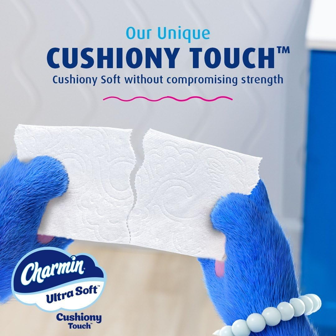 Charmin Ultra Soft Cushiony Touch Toilet Paper - 18 Family Mega Rolls (90 Regular Rolls)
