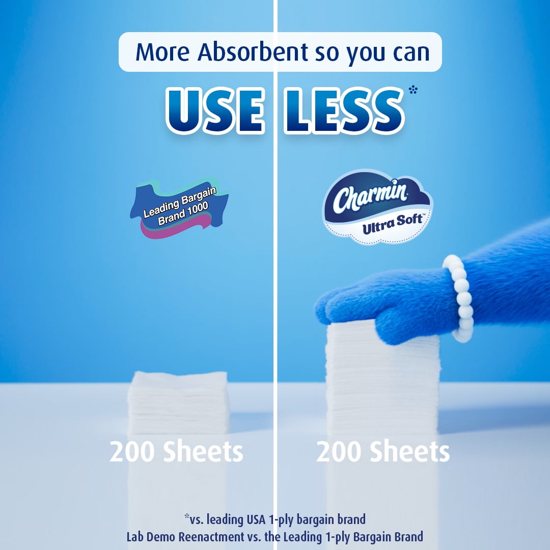 Charmin Ultra Soft Toilet Paper - 6 Super Mega Rolls