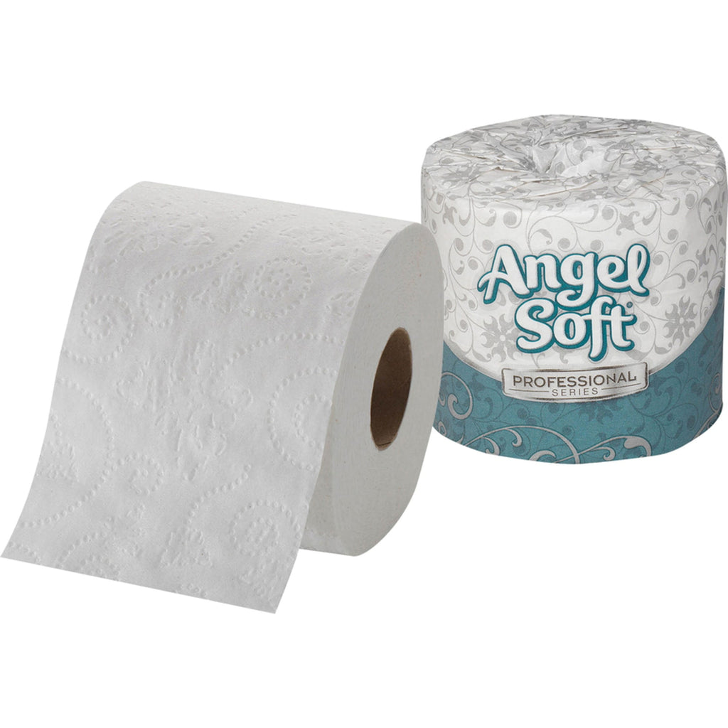Angel Soft Professional Series - GPC16840, Embossed Toilet Paper, 40 per Carton, White