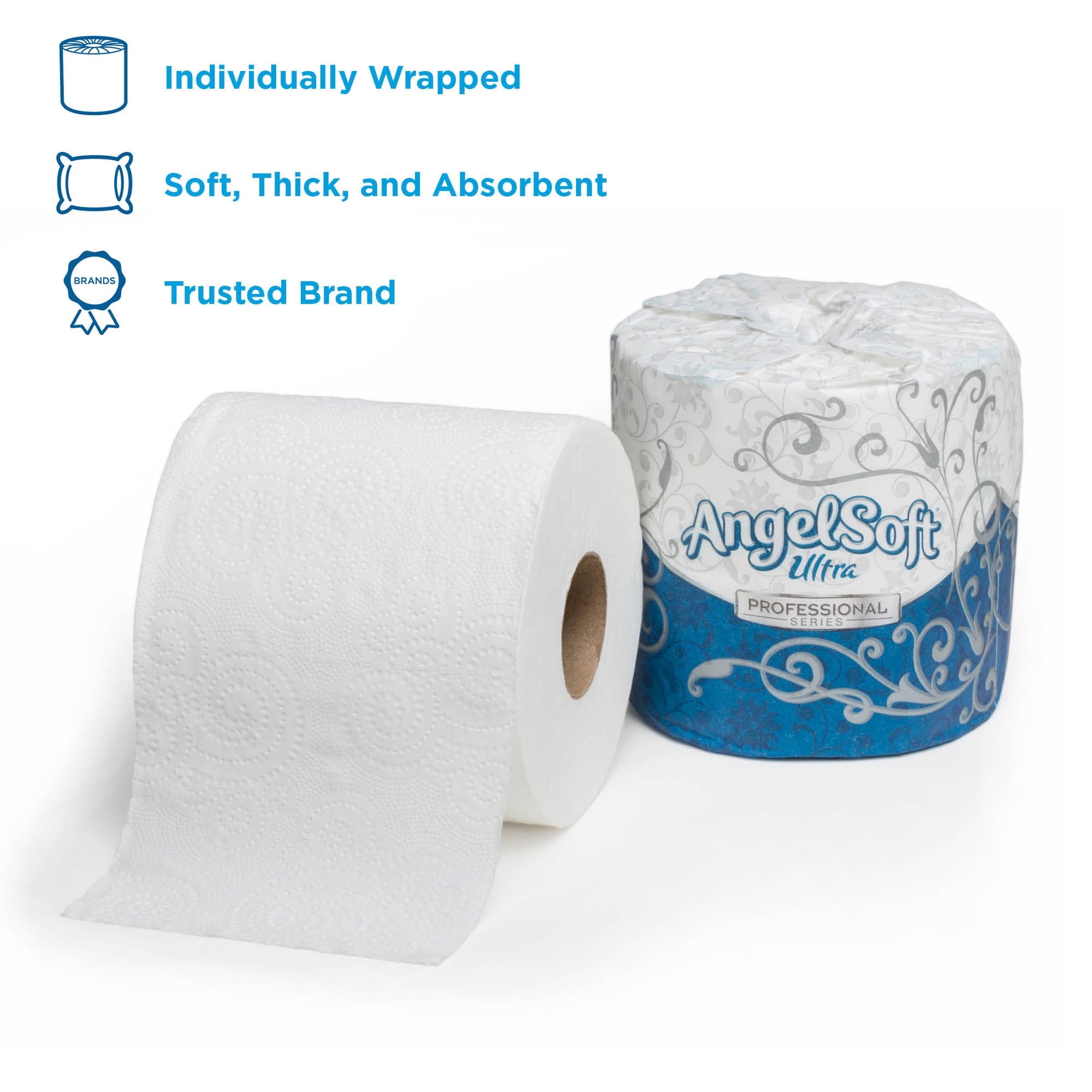 Georgia-Pacific Angel Soft Ultra 2-Ply Toilet Paper - 1632014, 20 Rolls per Case
