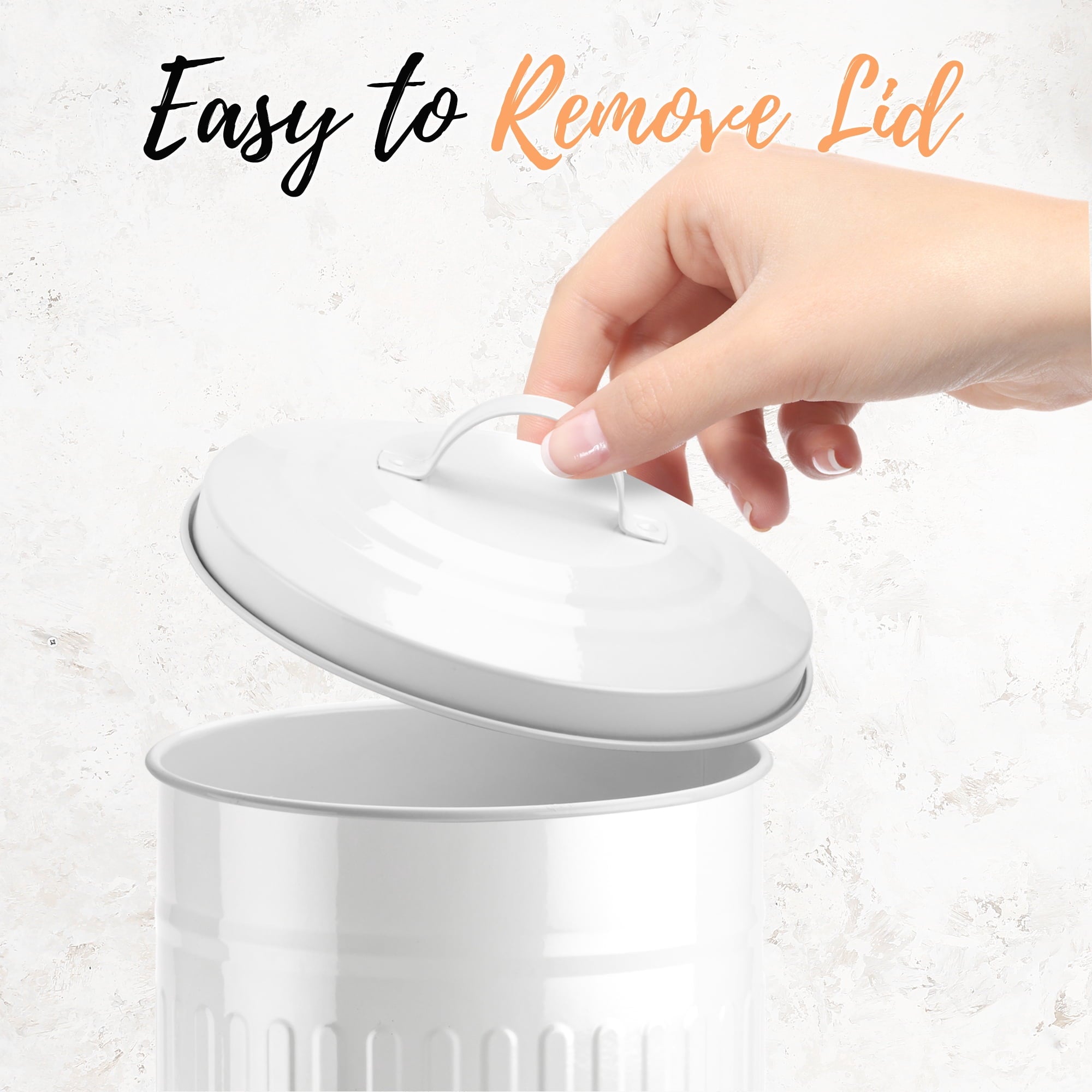 Autumn Alley White Metal Farmhouse Toilet Paper Extra Roll Storage – Freestanding - Holds 3 Megarolls