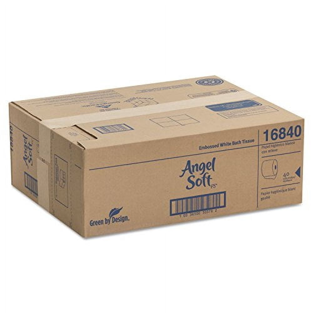 Angel Soft Standard Toilet Paper - 2-Ply, White, 450 Sheets/Roll, 40 Rolls/Carton (16840)