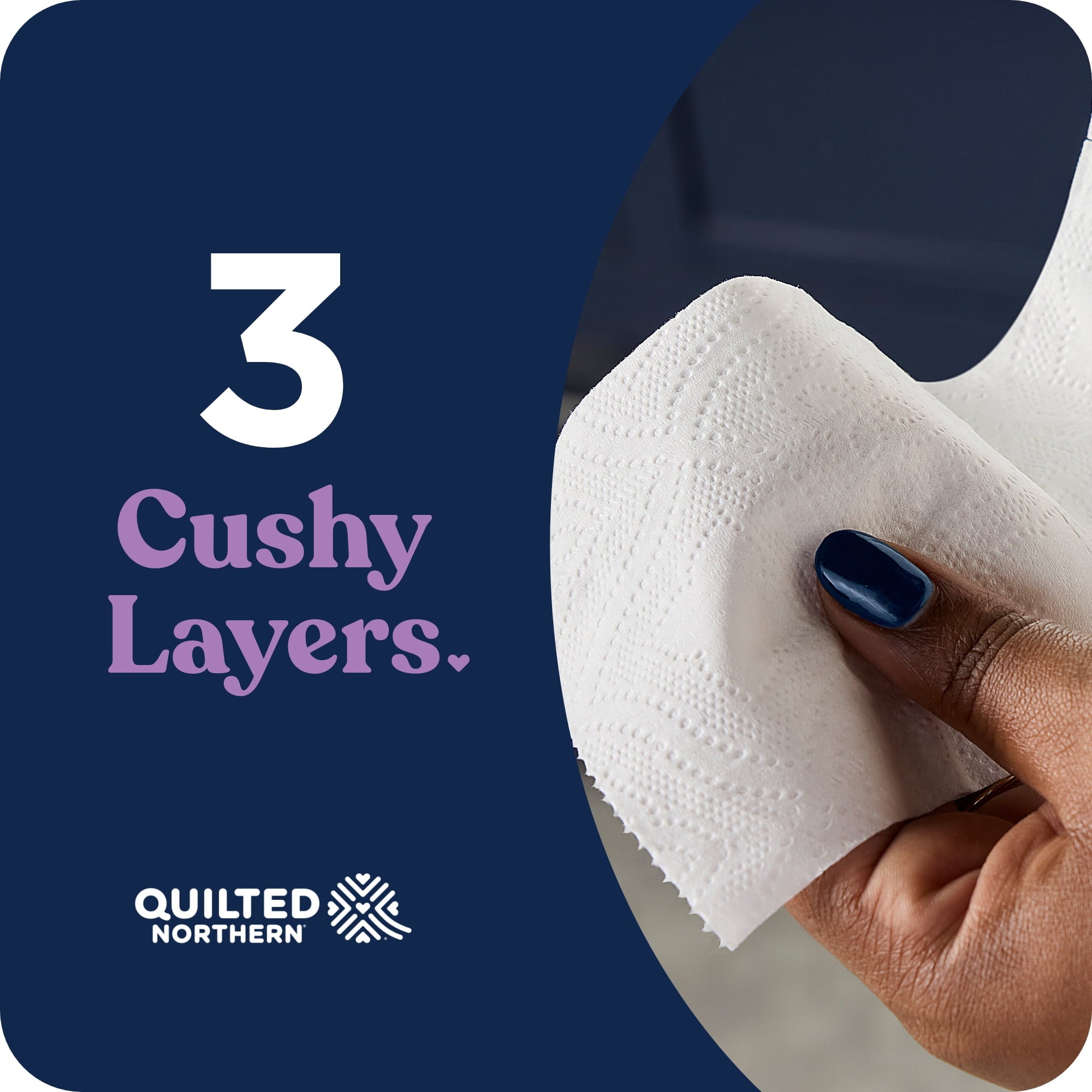 Quilted Northern Ultra Plush 3-Ply Toilet Paper - 12 Mega Rolls, 255 Sheets per Roll
