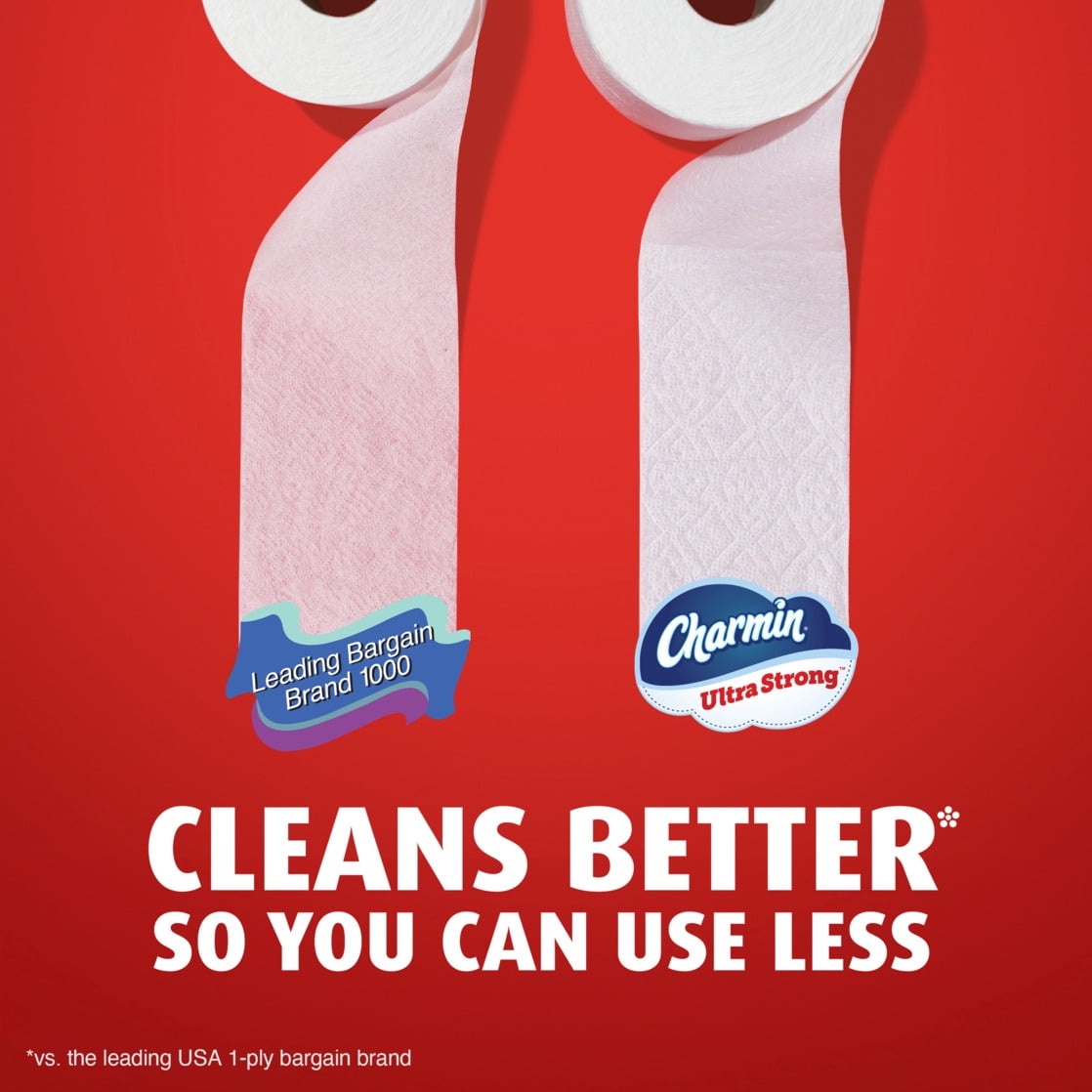 Charmin Ultra Strong Toilet Paper - 4-Pack of 6 Mega Rolls, 220 Sheets per Roll