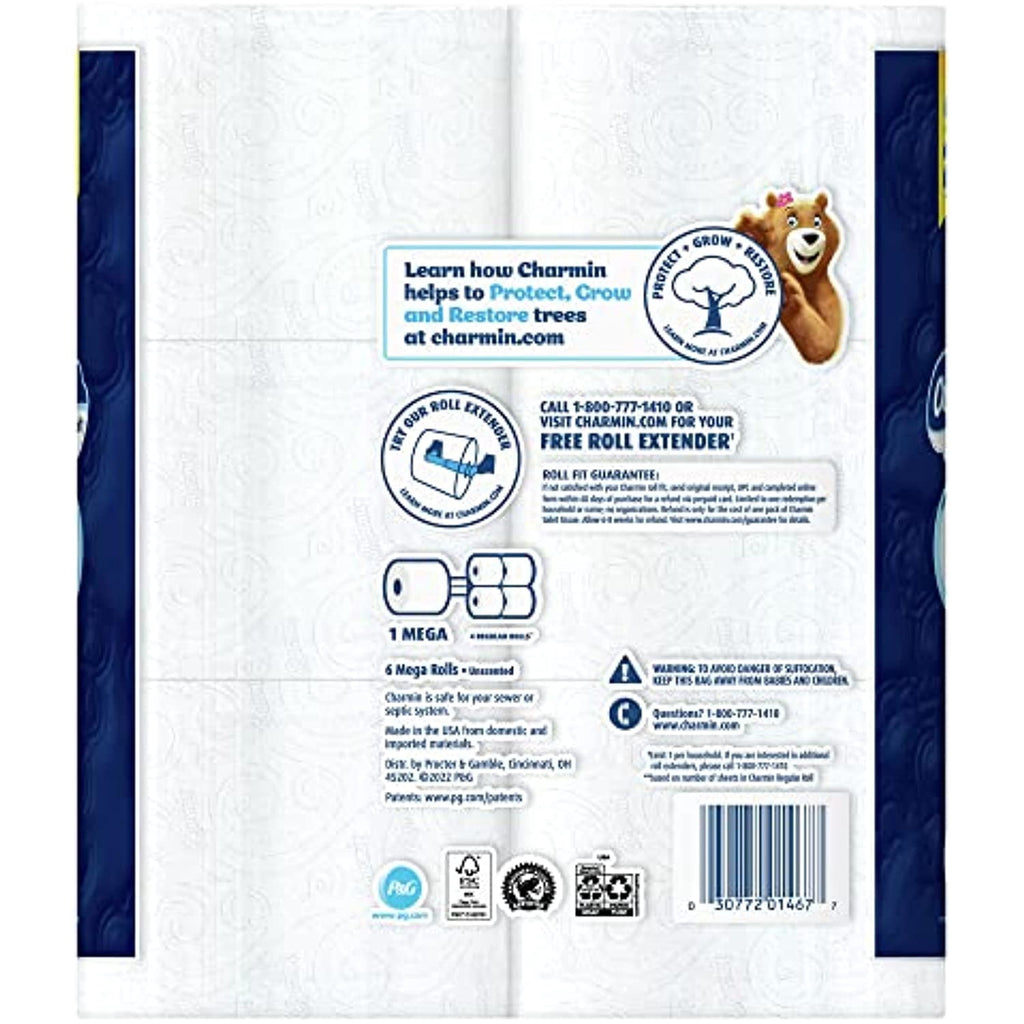 Charmin Ultra Soft Toilet Paper - 6 Mega Rolls (24 Regular Rolls)