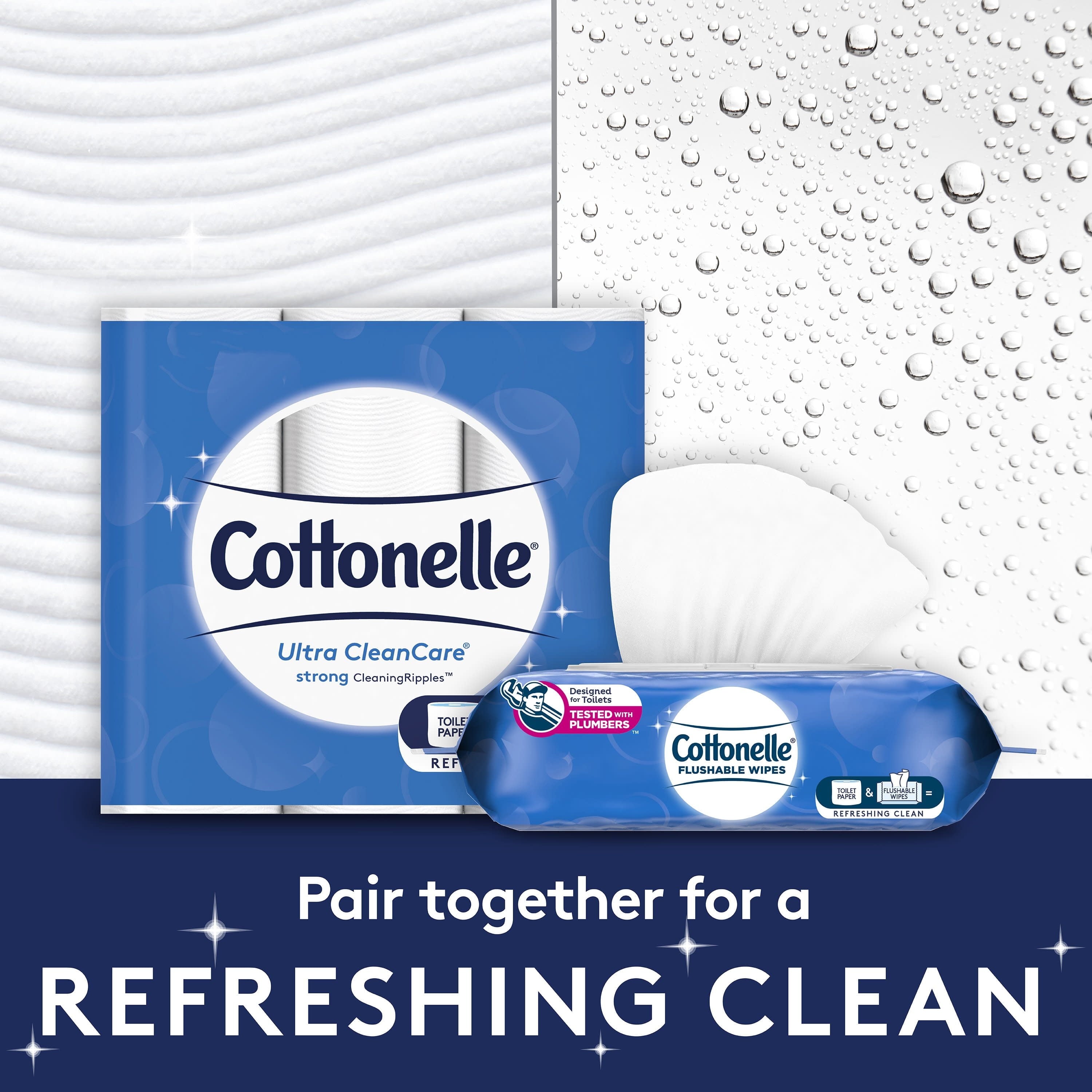 Cottonelle Ultra CleanCare Toilet Paper - 12 Mega Rolls, 340 Sheets per Roll (4, 080 Total)