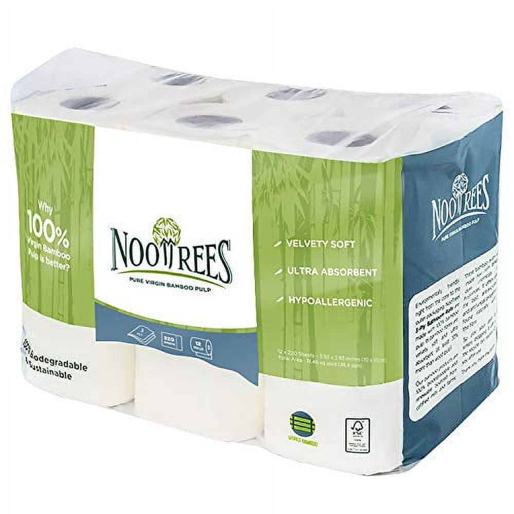 NooTrees Bamboo Toilet Rolls 3 Ply 12 Rolls