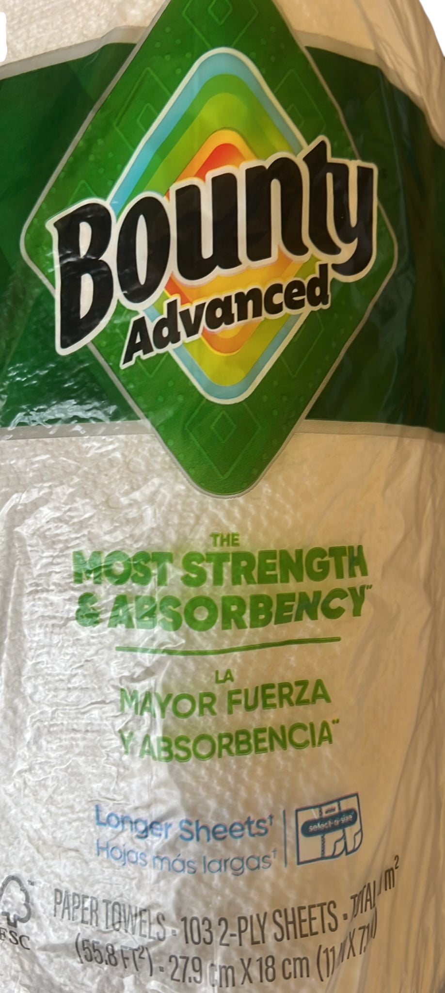 Bounty Longer Select A Size Paper Towel - 103 Sheets, 1 Pack