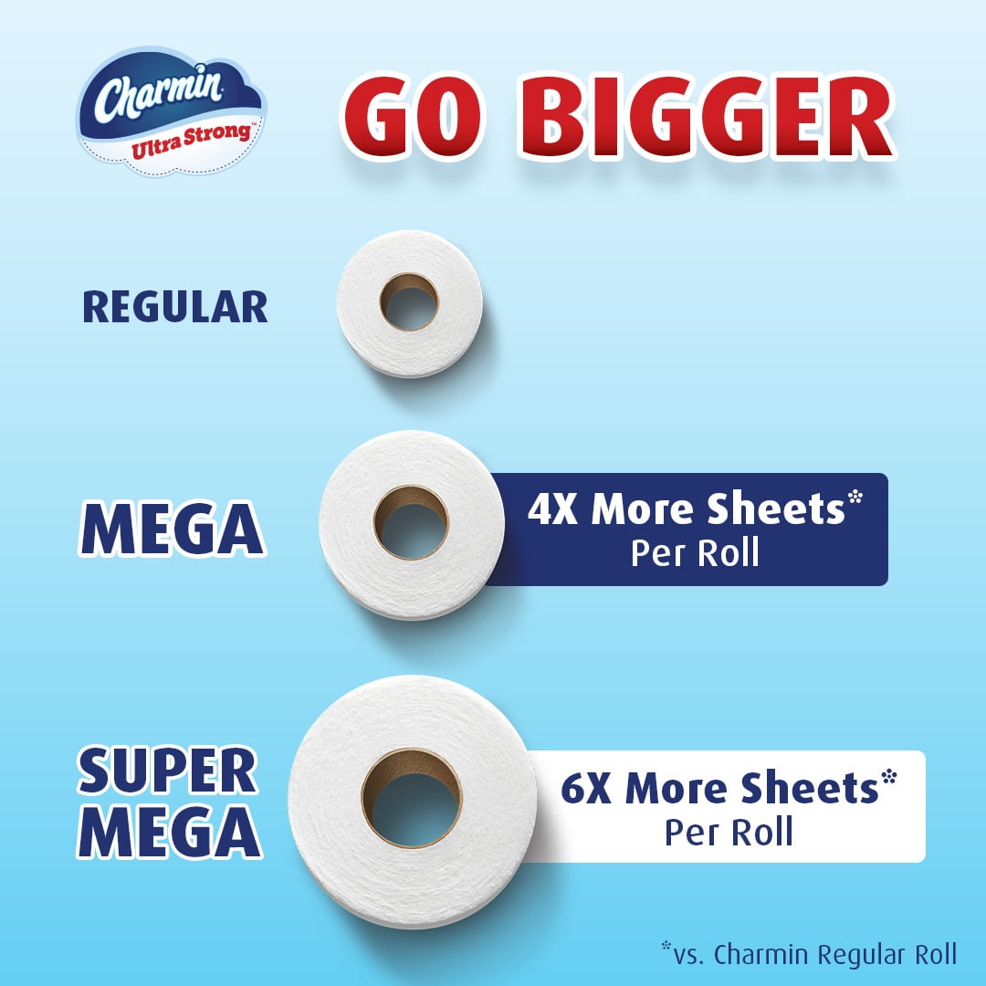 Charmin Ultra Strong Toilet Paper - 18 Mega XL Rolls