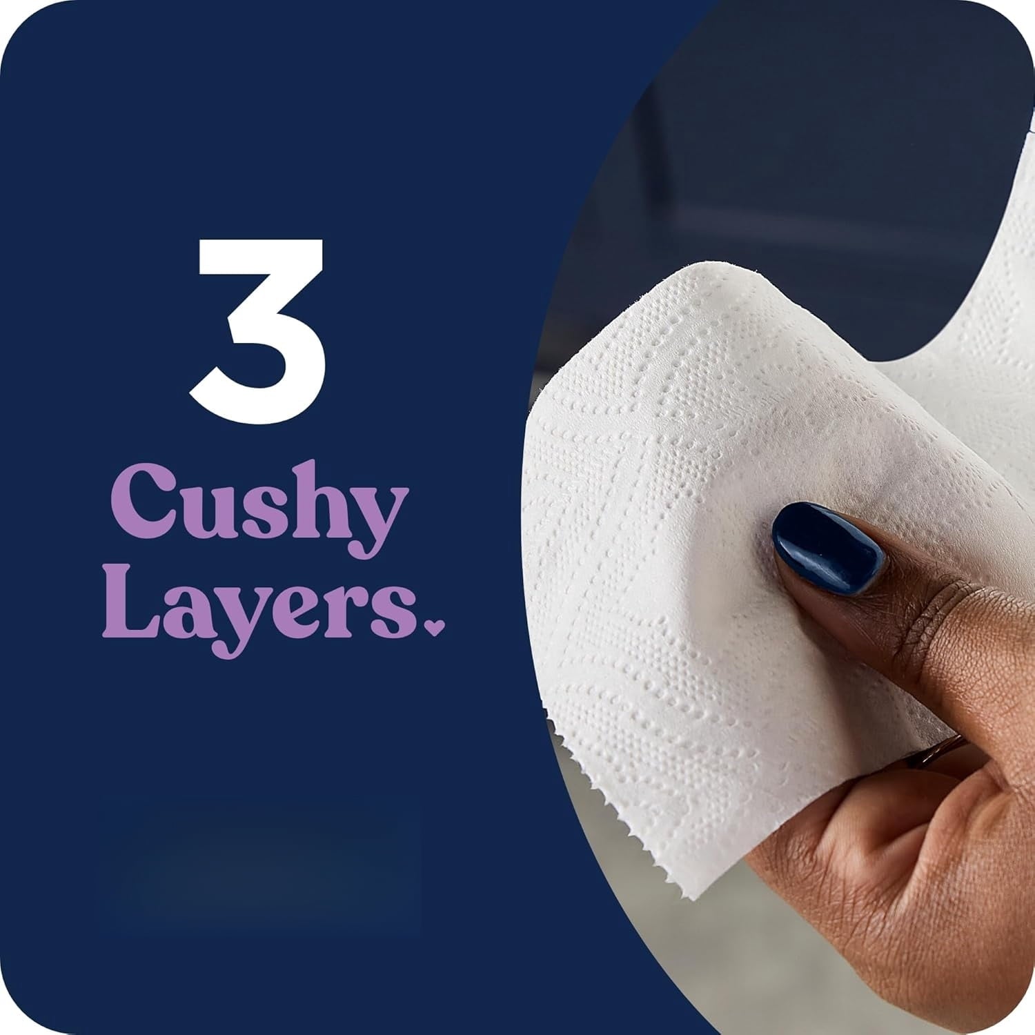 Toilet Tissue - 3-Ply Quilted Ultra Plush, Bulk Mega Rolls, 3X Thicker & Extra Soft, Household Daily Use, 24 Mega Rolls Equals 96 Regular Rolls
