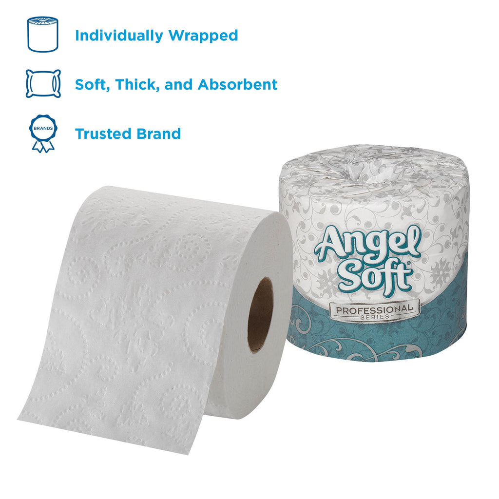 Georgia Pacific Professional Angel Soft ps Premium Bathroom Tissue - 450 Sheets/Roll, 40 Rolls/Carton