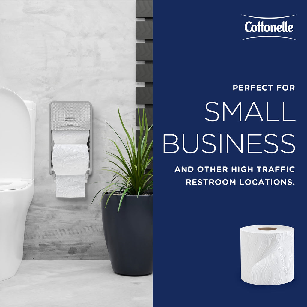 Cottonelle® Professional CleanCare Standard Roll Bulk Toilet Paper (58696) - 2-Ply, White, Individually Wrapped (400 Sheets/Roll, 40 Rolls/Case, 16, 000 Sheets/Case)