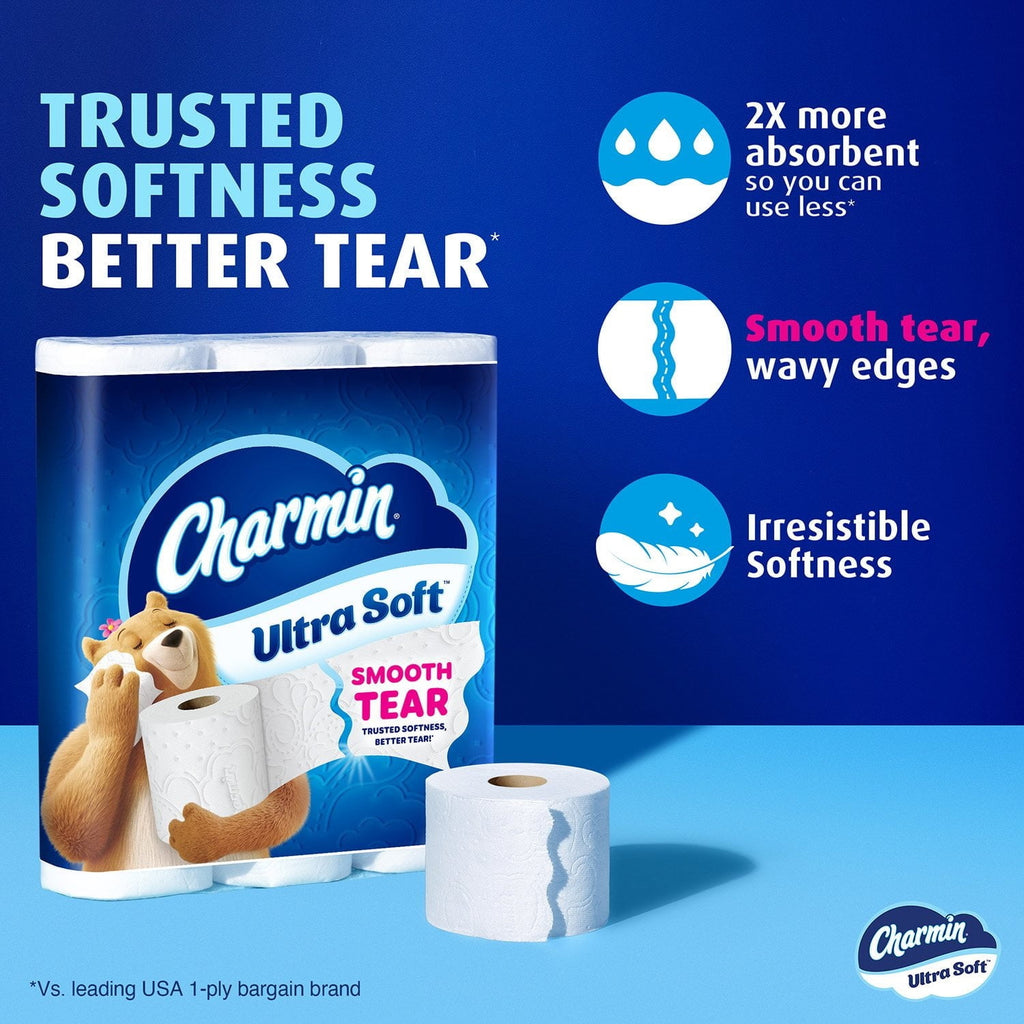 Charmin Ultra Soft 2-Ply Toilet Paper - 32 Rolls, 215 Sheets per Roll