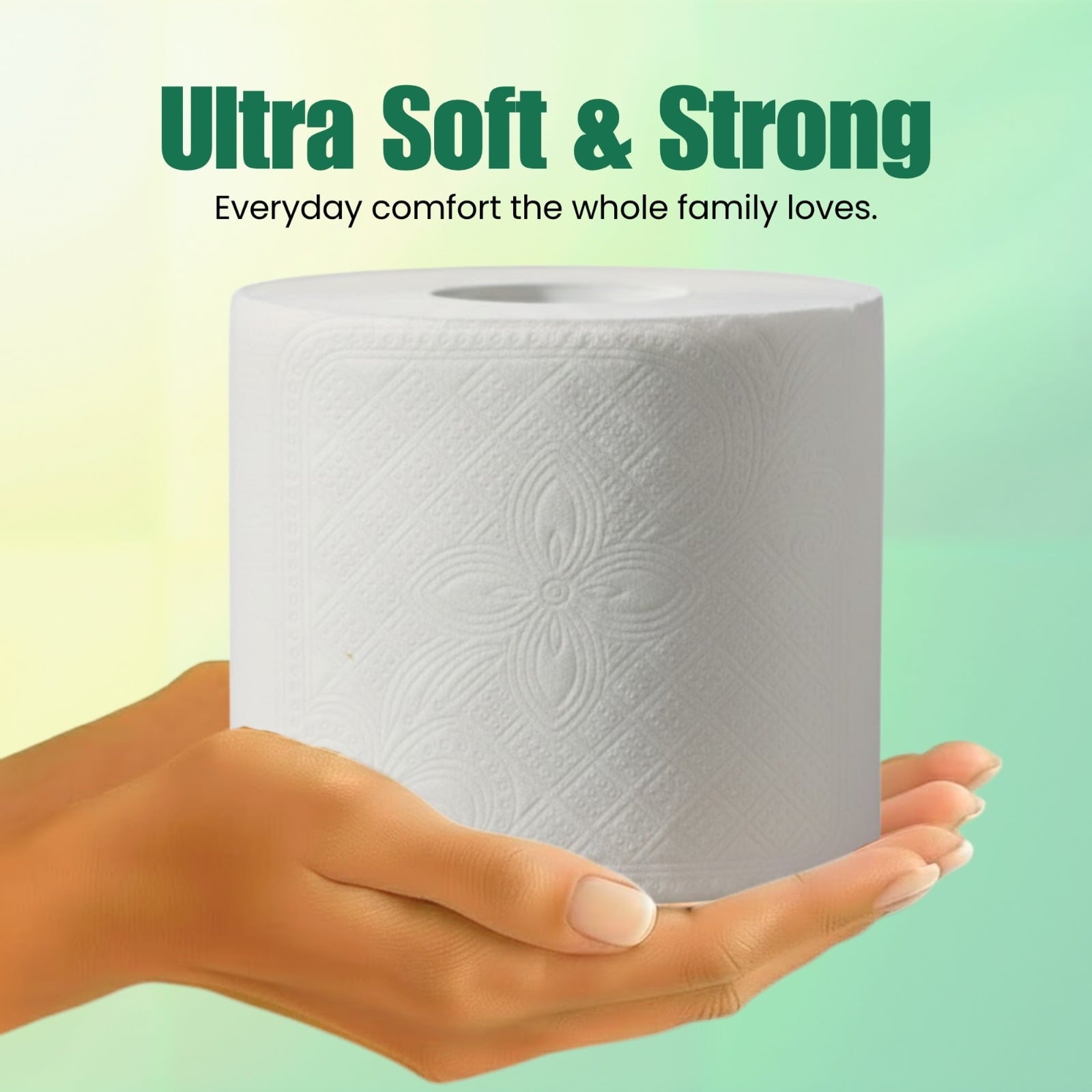 SRIAA Premium Organic 100% Bamboo Tree-Free Toilet Paper - 24 Mega Rolls, 3-Ply, 300 Sheets per Roll, Septic Safe, Plastic Free, FSC Certified