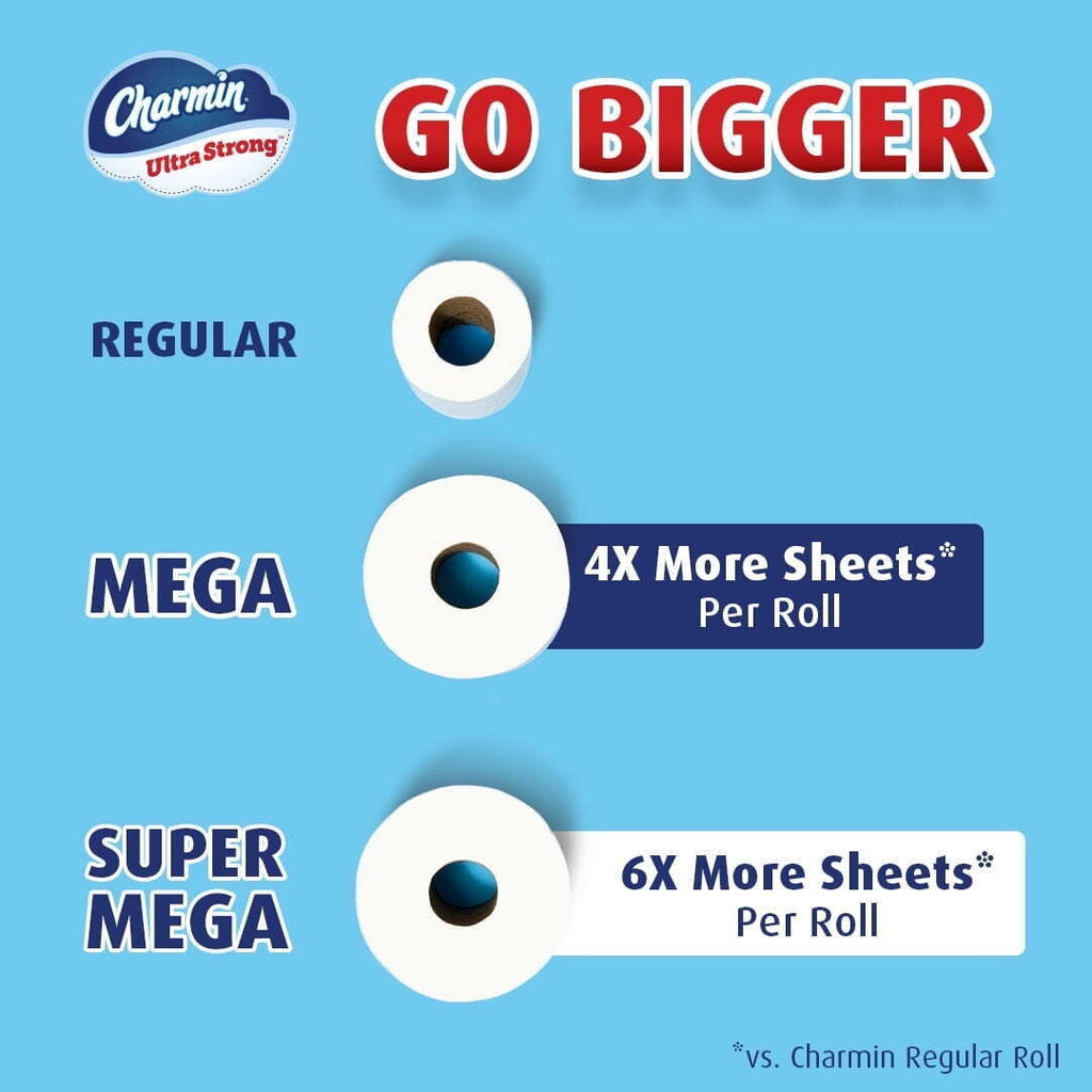 Charmin Ultra Strong Toilet Paper - 24 Mega XL Rolls