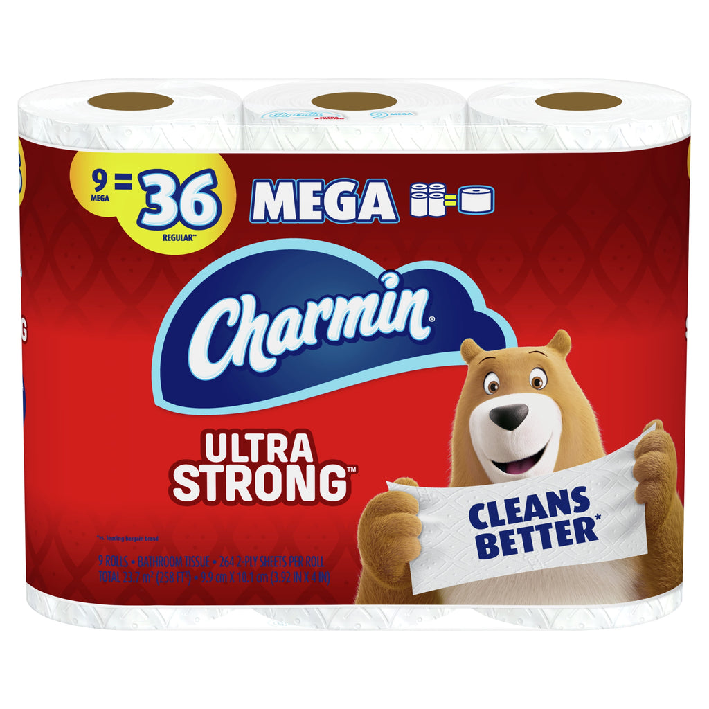 Charmin Ultra Strong Toilet Paper - 9 Mega Rolls