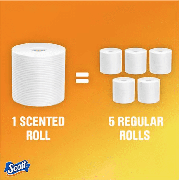 Scott ComfortPlus Soft Lavender Toilet Paper 6 Count