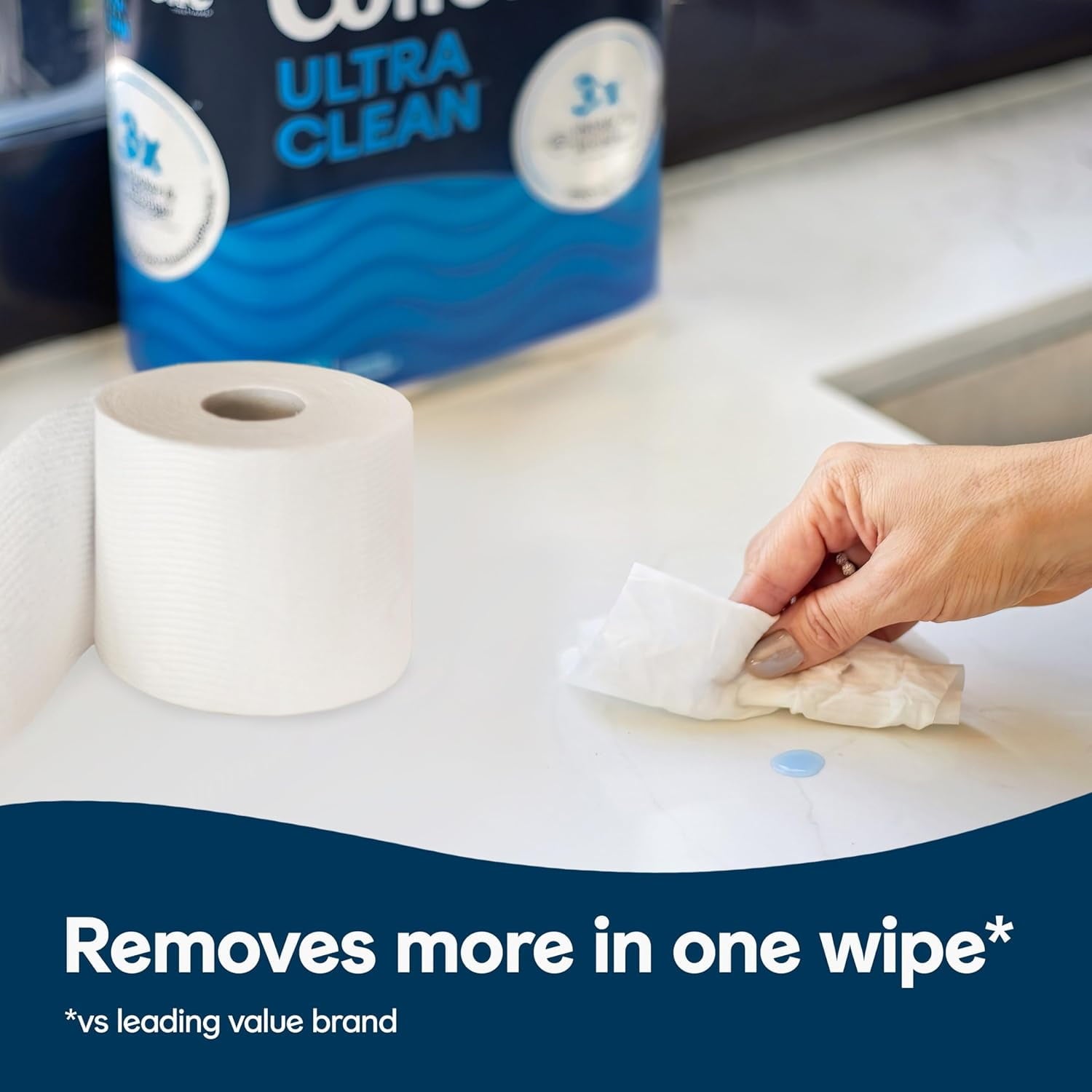 Cottonelle Ultra Clean Toilet Paper - 12 Mega Rolls = 48 Regular Rolls, Packaging May Vary